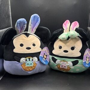 Disney Tsum Tsum Minnie & Mickey Bunny Plush Duo - Pastel Squishmallow